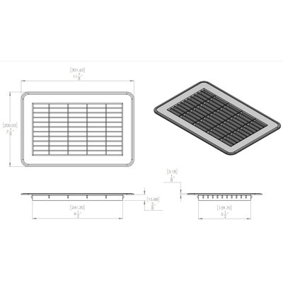 Retour de plancher blanc épais