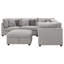 Canapé modulaire moderne avec repose-pieds avec rangement