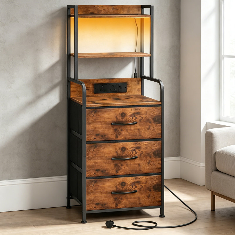 40 cm W Bedside Table
