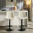 Roundhill Furniture Kovyn Contemporary Adjustable Barstool With Faux Leather Swivel Seats, Set Of 2, Ivory-1477570194
