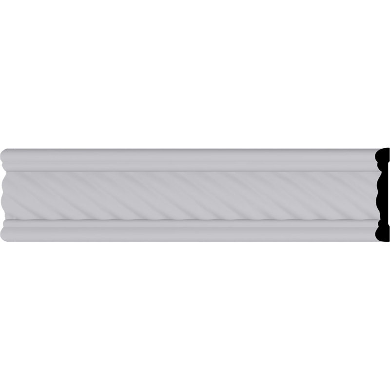 2 3/8"H x 3/8"P x 94 1/2"L Classic Alexandria Rope Panel Moulding
