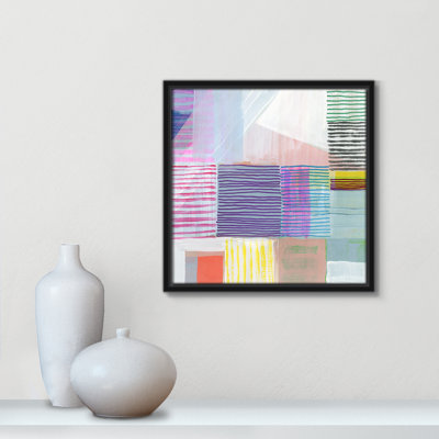 Clarendon Bright Net I par Cartissi - peinture sur toile à cadre flottant