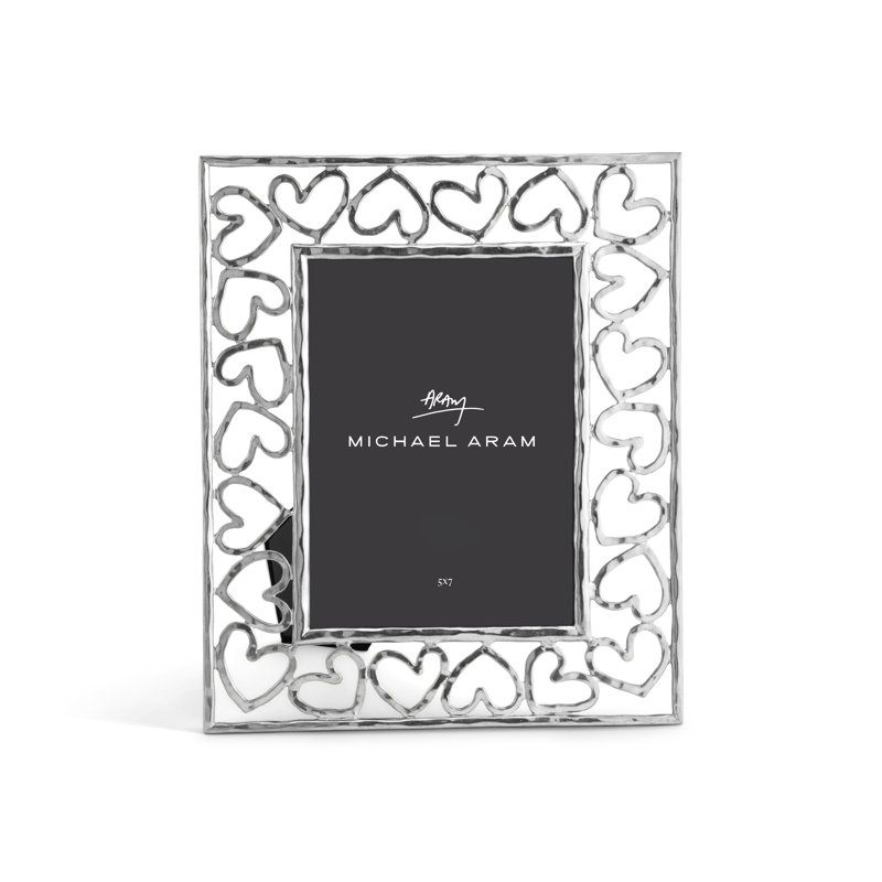 Heart Frame, Silver, 5" x 7"