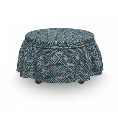 Housse pour repose-pieds arrow motifs avec lignes