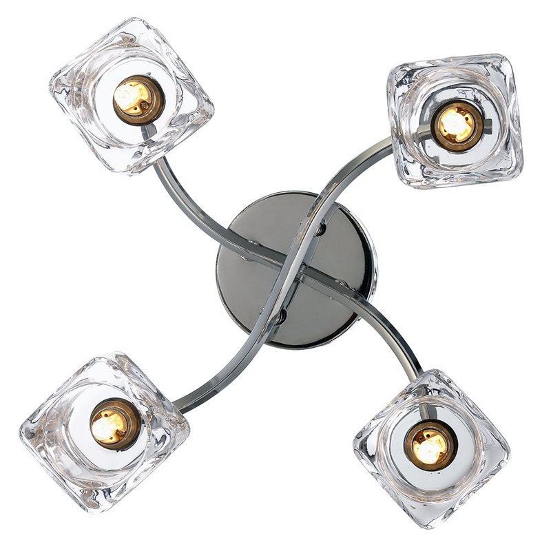 McMillian Glass Semi Flush Mount