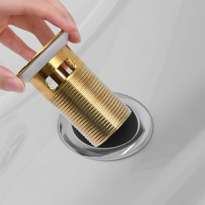 Ates Bathroom Sink Waste, Gold, No