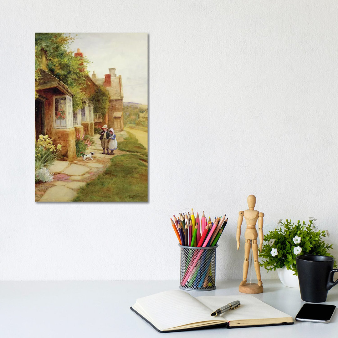 Broadway - The Puppy by Arthur Claude Strachan - Wrapped Canvas Print