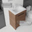 Meuble-lavabo autoportant de 24 po avec lavabo et tiroir à fermeture en douceur pour petites salles de bain-133397027-133397029