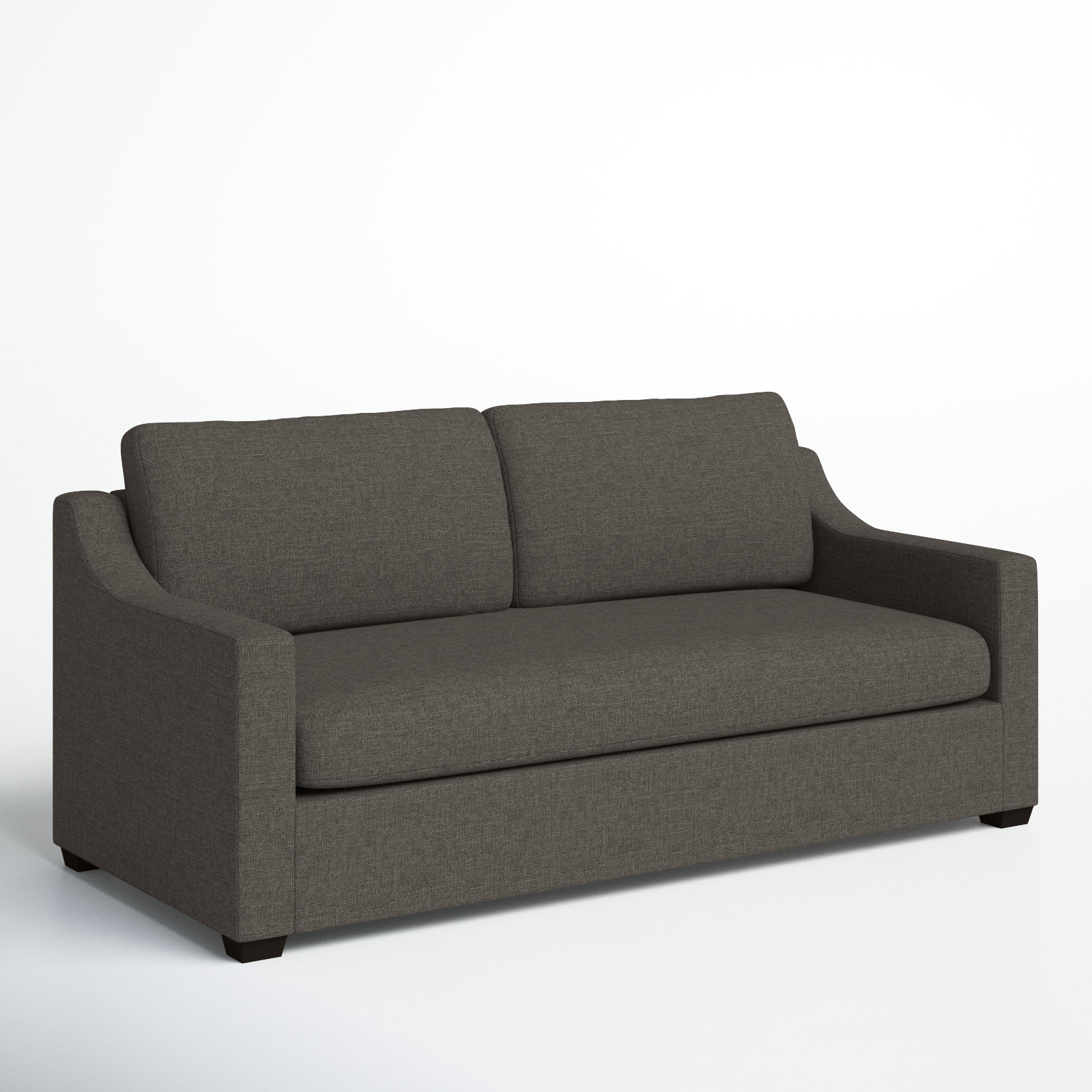 Cranbrook 88'' Upholstered Sofa, Drusky Charcoal Sustain® Basketweave