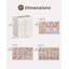 Organisateur de boucles d'oreilles, boîte à bijoux avec couvercle transparent - Beige, 8 compartiments-1267933190-1267933693