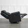 Puspha 37'' W Modern Vegan Leather Swivel Manual Recliner