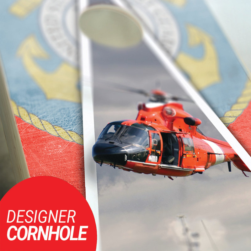2' X 3' US Coast Guard Tailgate Size Cornhole Set