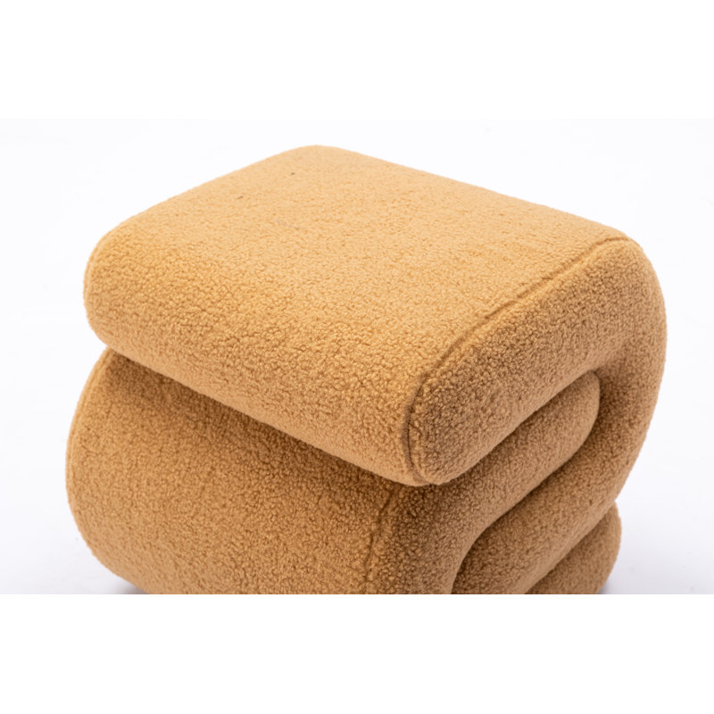 Tabouret de maquillage en forme de S