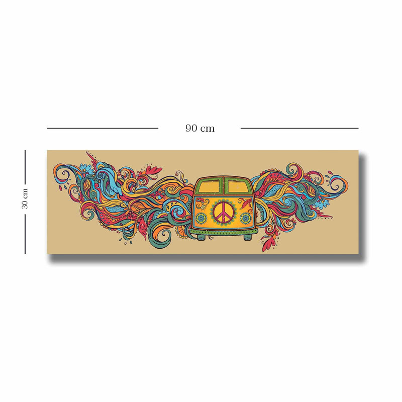 Stunning Decorative Canvas Painting, 11.8 x 35.4 inches | 100% Suede Canvas, Framed with 100% Wooden Frame (Thickness: 1.1 inches) | Perfect for Home Decor, Modern Aesthetic, and Unique Wall Art
