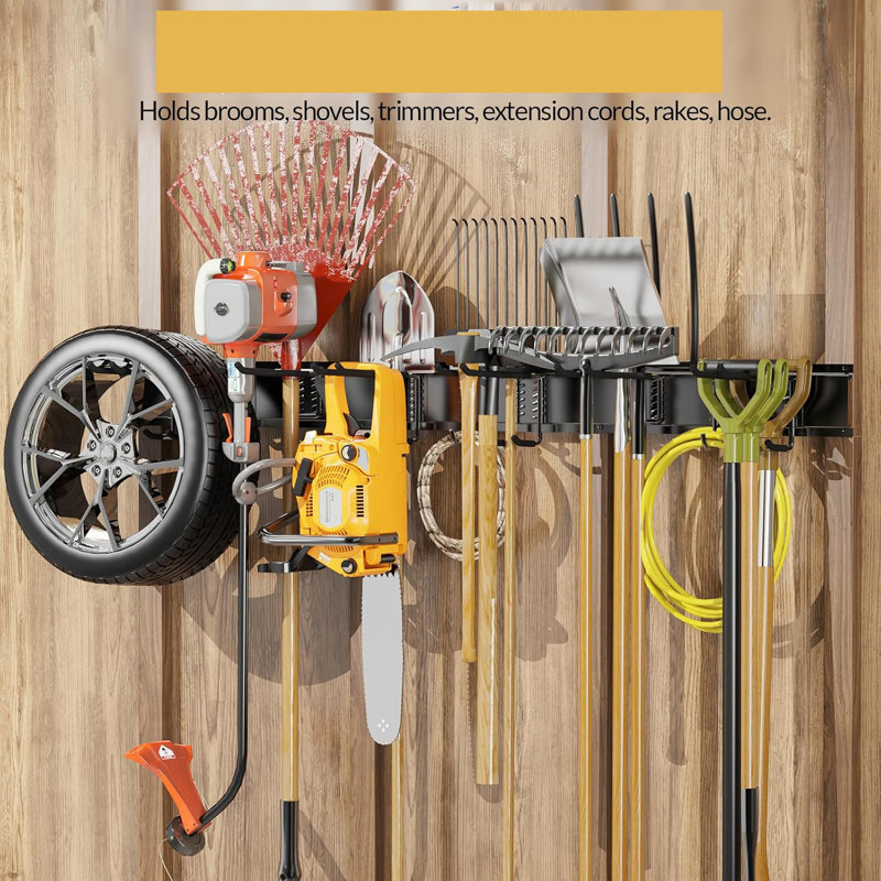 Garage Gardening Tool Storage Wall Rack