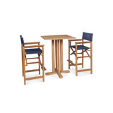 Captain 3 Piece Sunbrella Bar Height Dining Set