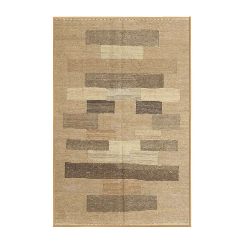 Tapis brun/gris zone contemporaine, Rectangle 8 pi x 12 pi