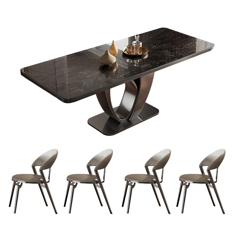 Ensemble de table et de chaises rectangulaires Home Rock, H 29,52 po x L 70,86 po x l 35,43 po
