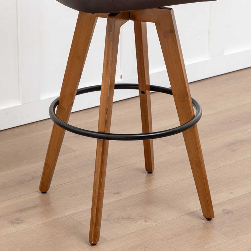 Tabouret de bar et de comptoir Modern, Noir, Tabouret de comptoir (siège d'une hauteur de 26,7