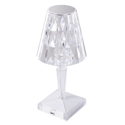 Acrylic Diamond pattern LED Table Lamp with Remote Control