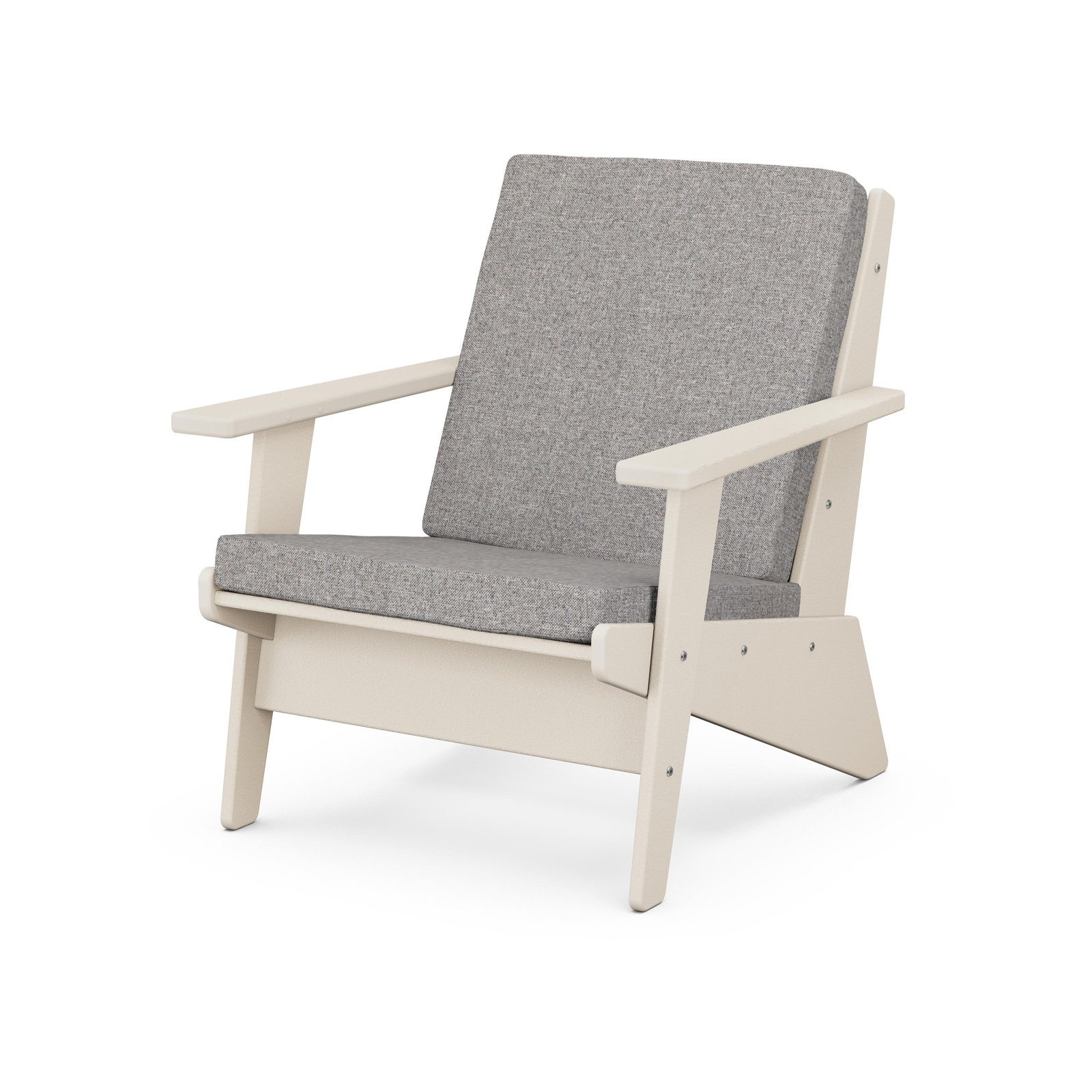 Riviera Modern Lounge Chair, Sand, Natural