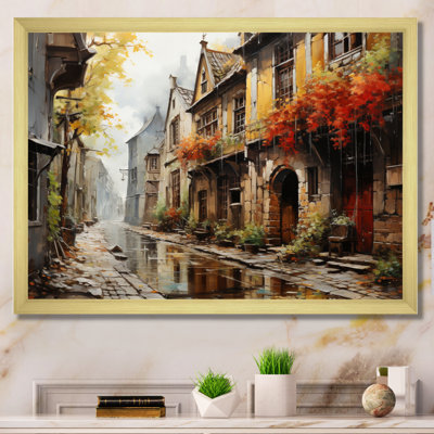 «Danemark Old Town Alley II», reproduction sur toile