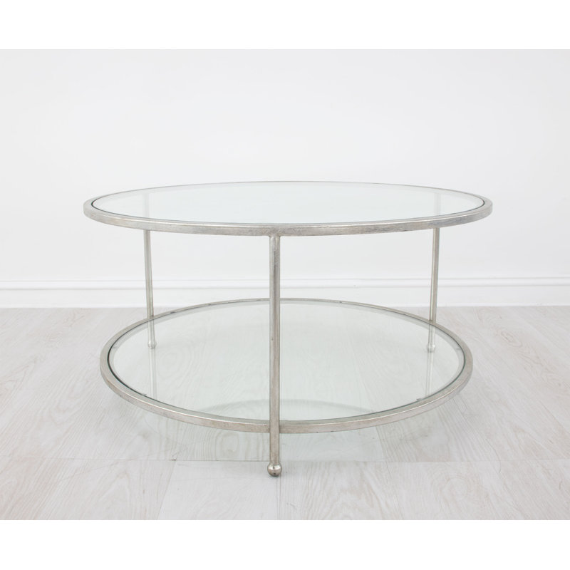 Lilia Coffee Table, Silver