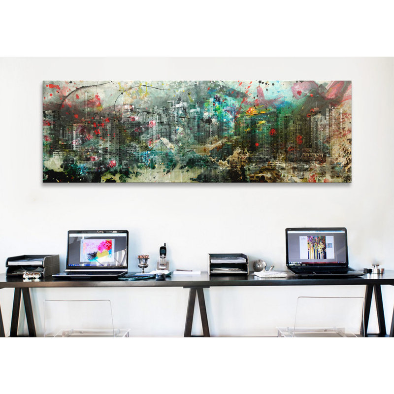 « vancouver, canada », impression panoramique 3, impression sur toile, H 12 po x l 36 po x P 0,75 po