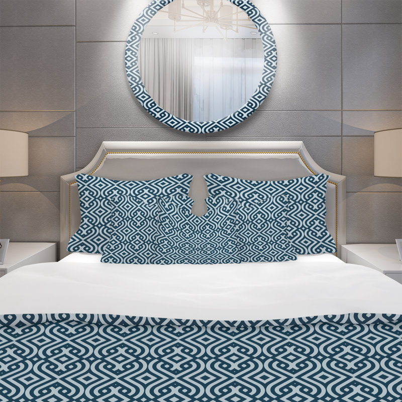 Ensemble de housse de couette scandinave, Housse de couette très grand + 2 taies décoratives