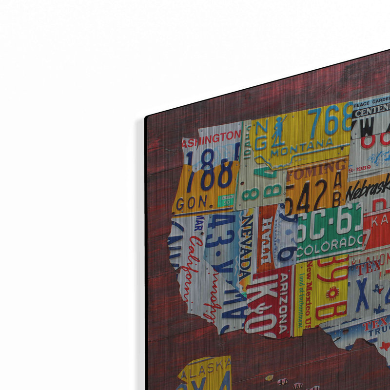 "USA Map Edition 15" par Design Turnpike, H 16 po x l 24 po