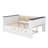 Space-Saving Wooden Daybed Featuring Plush Back Cushion, Storage Shelves, USB Outlet & Roll-Out Guest Trundle