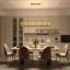 Lustre linéaire à 8 lumières pour îlot de cuisine Perea-1032340153