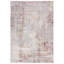 Tapis géométrique gris clair / rose Milstein-89359728