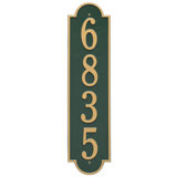 Richmond Personalized Vertical Estate 4-Line Wall Address Plaque