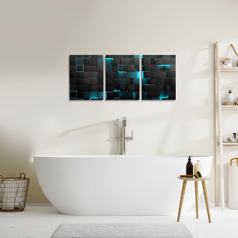 3 Piece Wrapped Canvas Wall Art