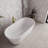 59" Streamline Soaking Freestanding Tub With Internal Drain-108964756
