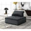 Ensemble de 2 chaises longues sans accoudoirs en velours Anna