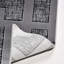 Tapis gris moderne lavable à la machine-106405211
