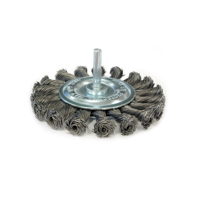 4" Twisted Knot Steel Wire Wheel Brush