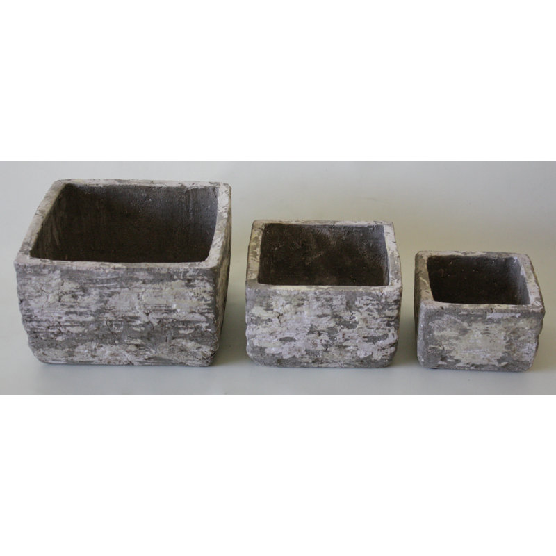 Ensemble de 3 pots à fleurs en céramique