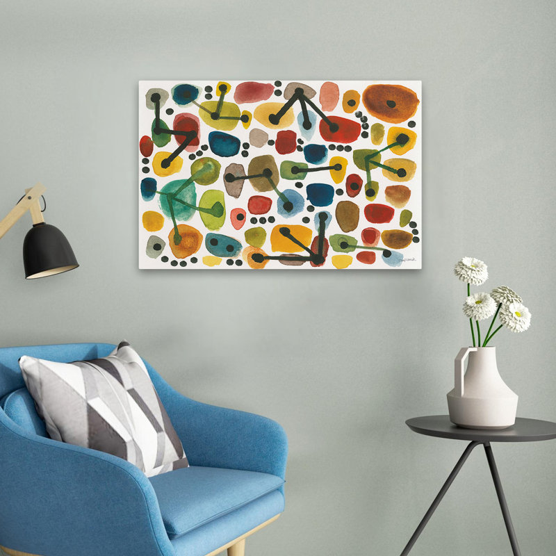 Abstrait - Mid-Century I, H 16 po x l 24 po