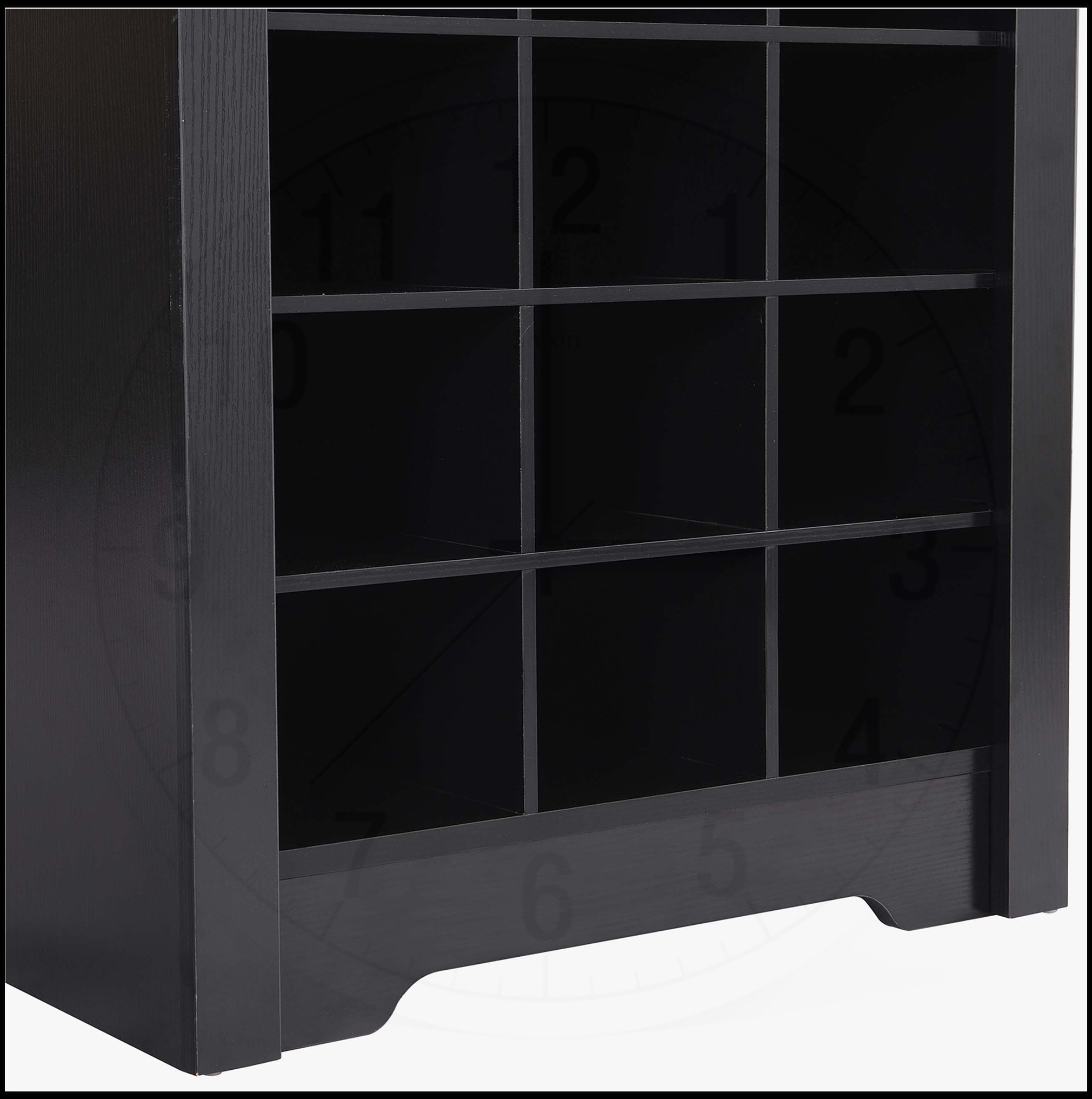 ON-TREND Stylish Design 30 Shoe Cubby Console, Contemporary Shoe Cabinet with Multiple Storage Capacity, Free Standing Tall Cabinet with Versatile Use for Hallway,  Bedroom, White