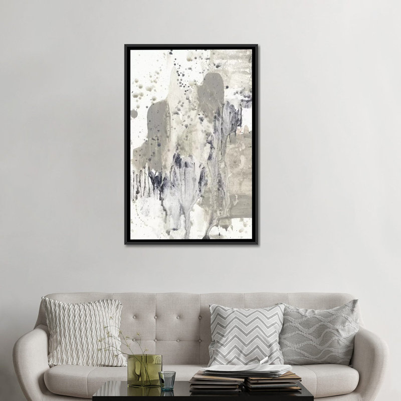 «Paynes Splash I», reproduction sur toile, H 26 po x l 18 po x P 1,5 po, Toile avec cadre noir, Pas de tapis