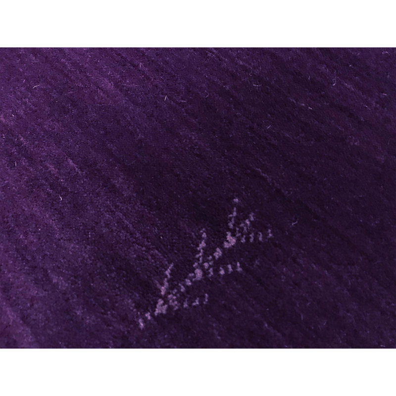 Wool Area Rug in Plum