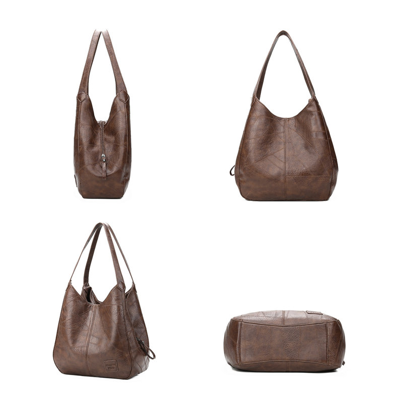 Women's Handbag Large Capacity Shoulder Handbag, Coffee