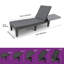 Chaise longue inclinable simple avec coussins 74,5 po Alizay-870969529