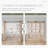 Glass and Solid Wood Bi-Fold Door with Installation Hardware Kit-112260258-120147989