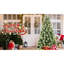 Arbre de Noël de 7 pi équipé de 400 lumières à DEL blanc chaud, 1348 pointes d'aiguilles mixtes et dures, 82 branches de pin, installation facile à charnières pour un joyeux matin, branches pré-enfilées, assemblage sans effort et