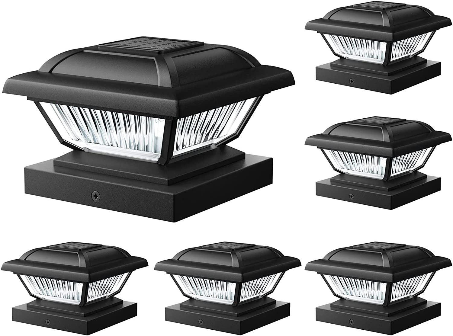 WdtPro Low Voltage Solar Powered Integrated LED Fence Post Cap Light Pack   Reviews Wayfair