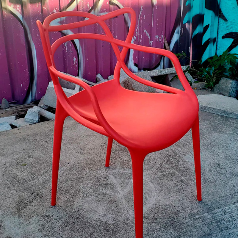 Fauteuil empilable Monte, 1, Rouge